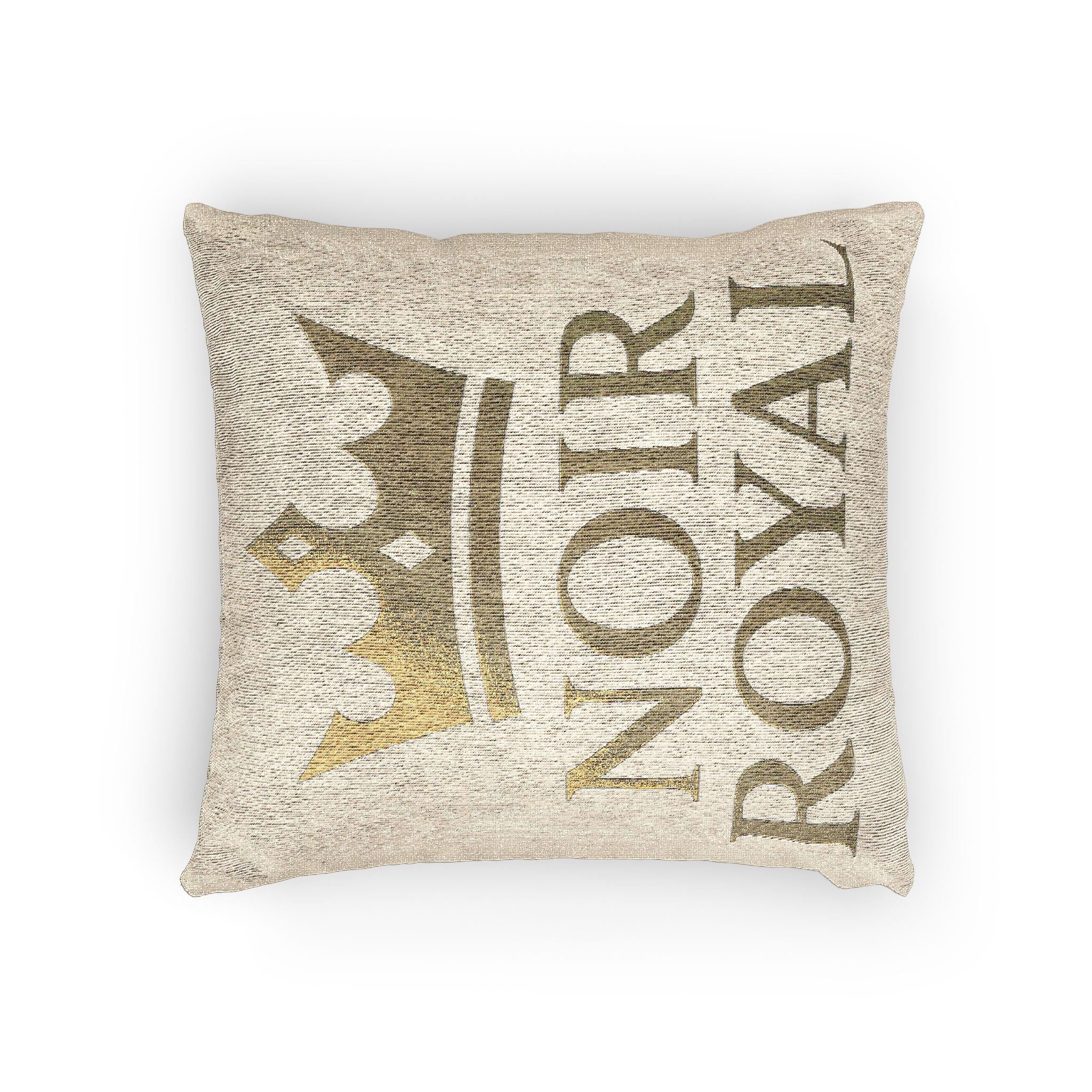 Coussin tissé luxueux - NOIR ROYAL