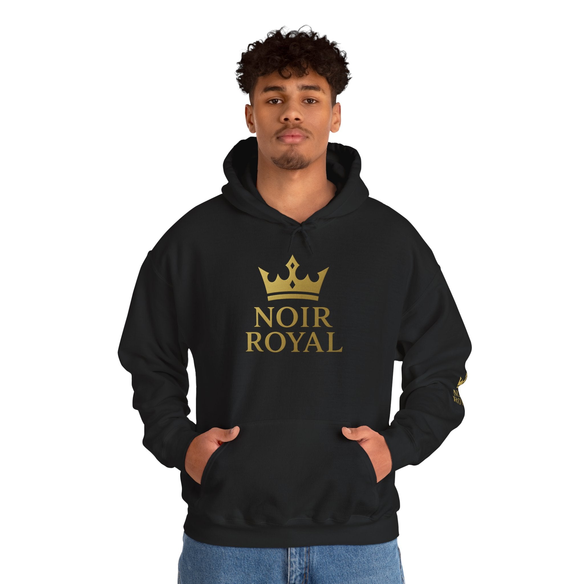 Sweat à capuche NOIR ROYAL