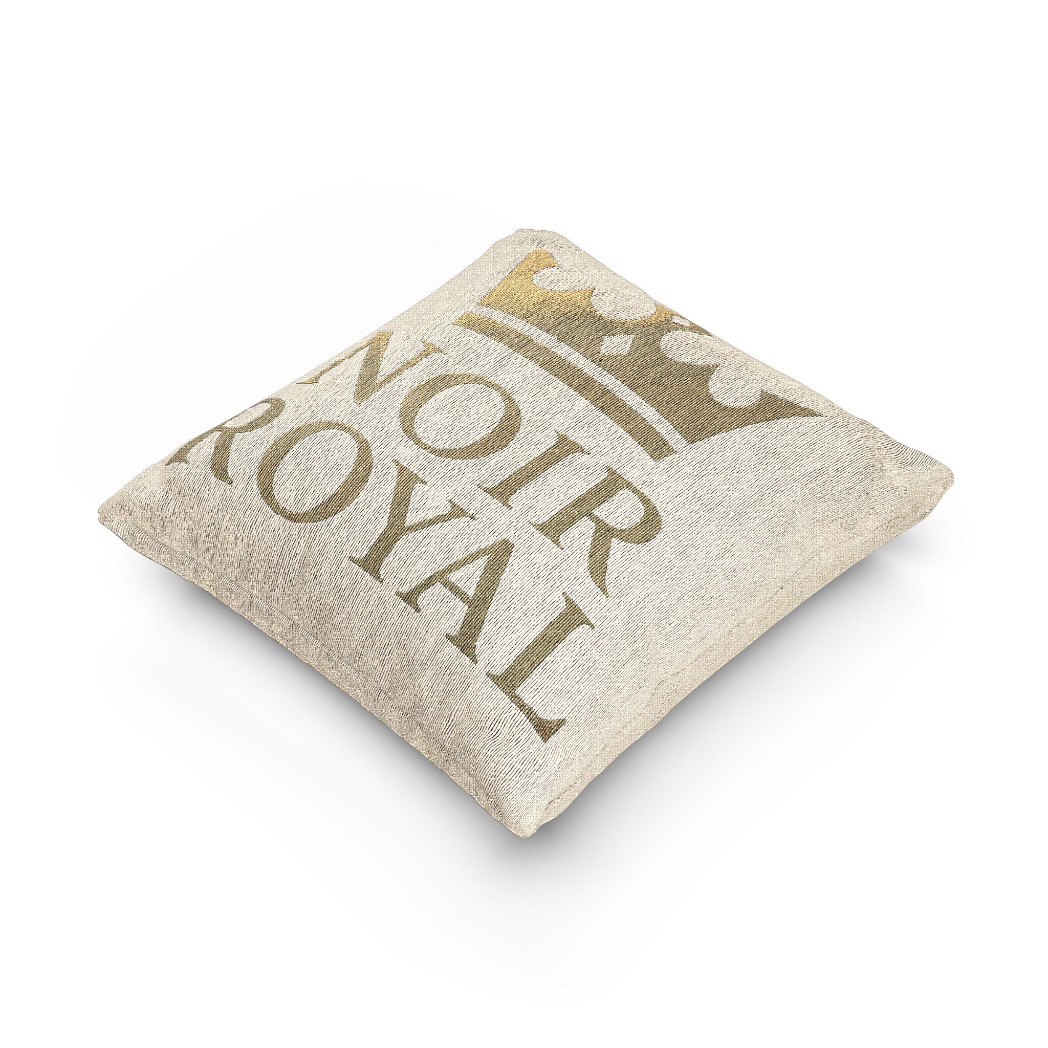 Coussin tissé luxueux - NOIR ROYAL